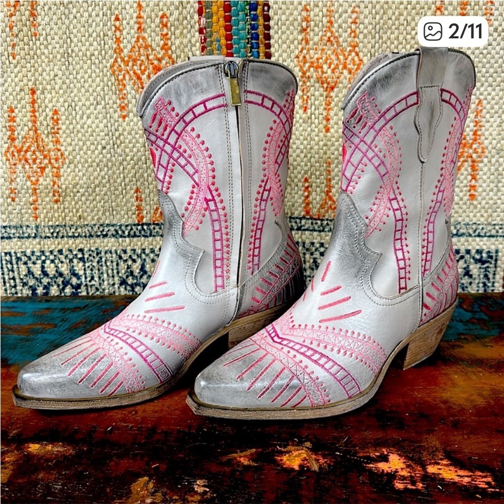 Marco Delli “The Italian Cowboy”, Solaria Boots by Sundance, gray multi, NIB, 39 - Picture 2 of 15